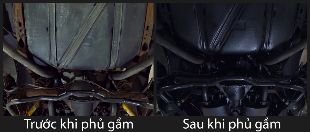 sơn phủ gầm xe ô tô tphcm