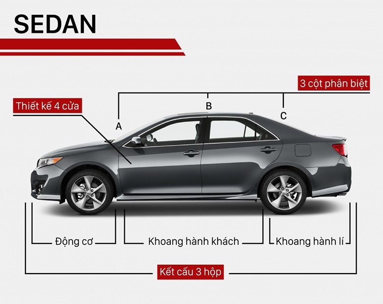 phân biệt dòng xe Sedan với kích cỡ medium tại VinaWash