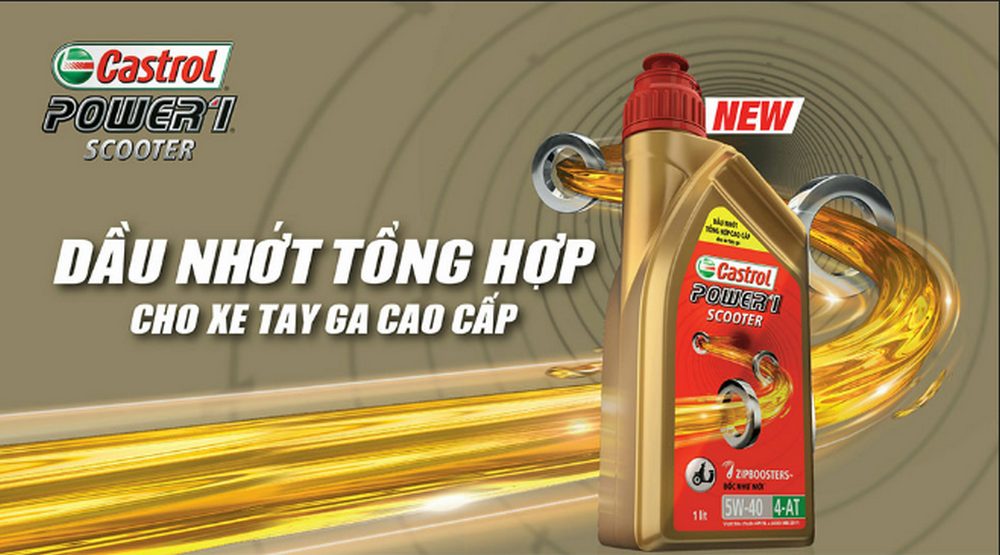 Dầu xe máy tổng hợp Castrol Power1