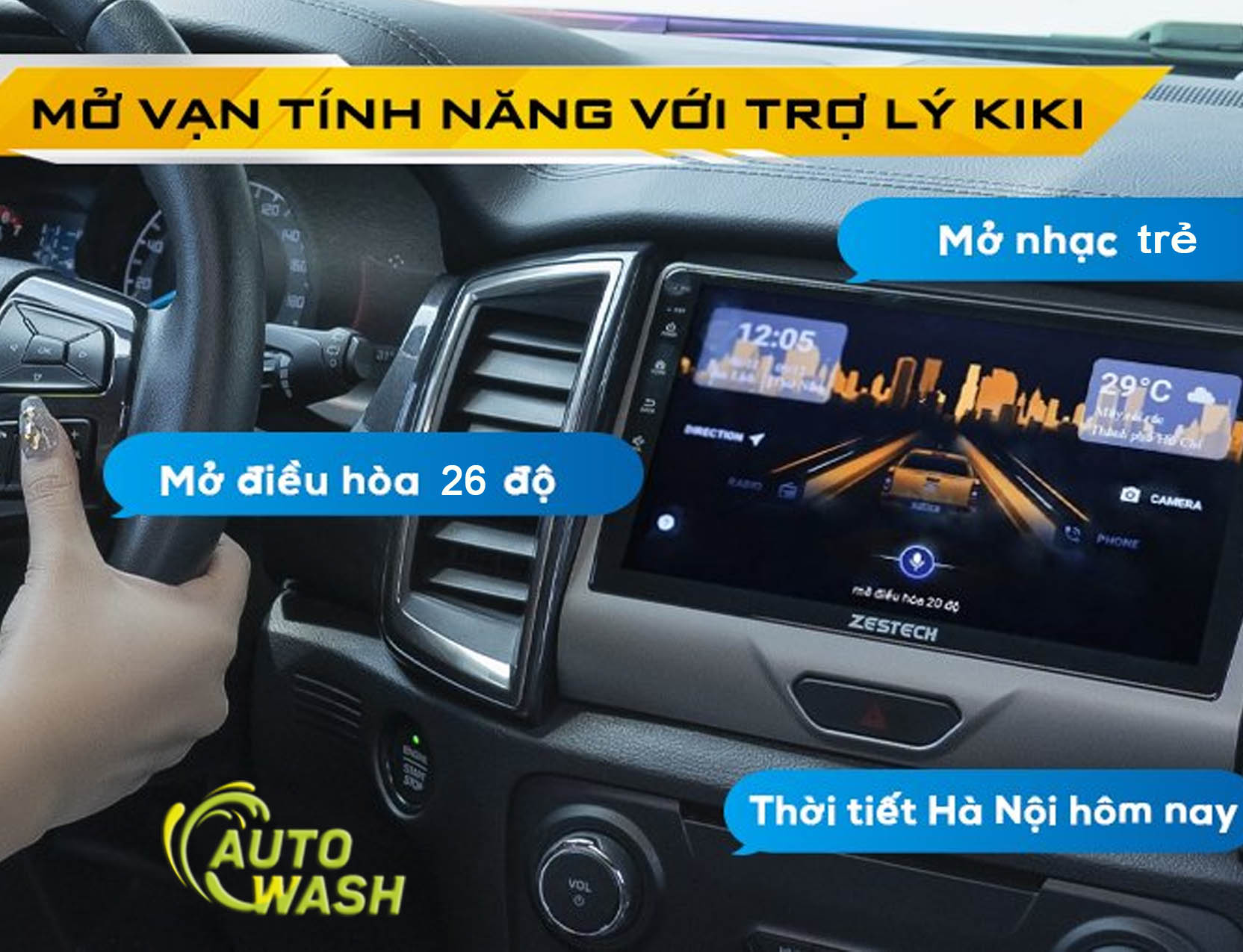 Zestech Z800 New Slim được tích hợp ứng dụng trợ lý ảo thông minh Kiki