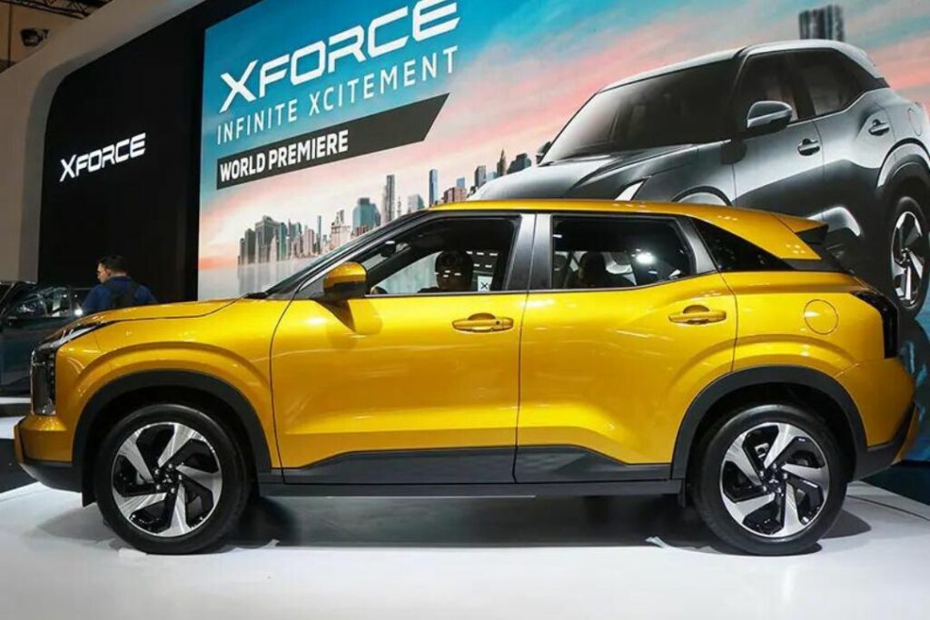 Thân xe Mitsubishi Xforce 2023 đậm chất thể thao với những đường dập gân dập nổi