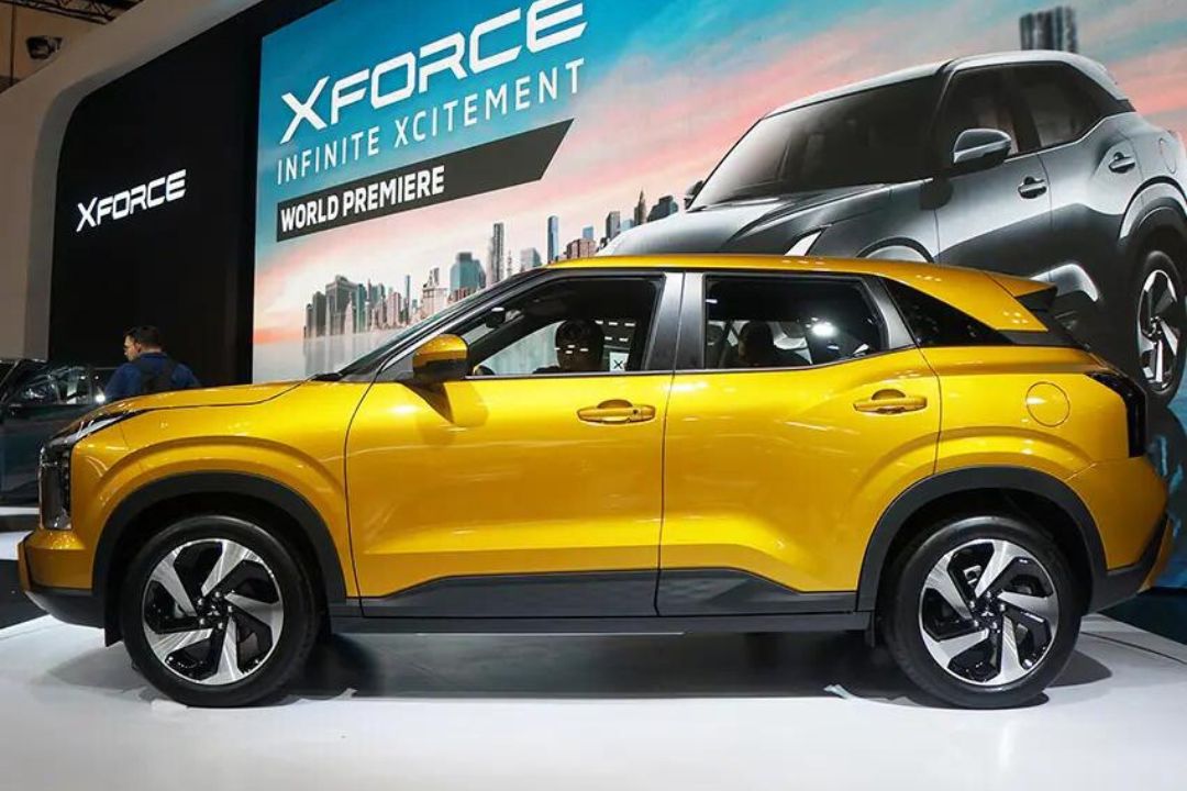 Thân xe Mitsubishi Xforce 2023 đậm chất thể thao với những đường dập gân dập nổi